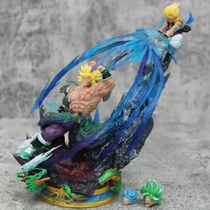 Dragon Ball Figures Broly Vs Gogeta Anime Figure Broly Figure Model Pvc Statue Dolls Collection