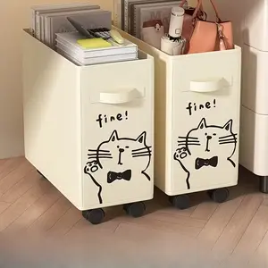 1pc Rolling Under Desk Storage Cart, Space-Saving Office Organizer, Compact Workstation, Durable, Ideal Gift for Christmas, Mother's Day, Father's Day