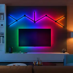 LumaSplice Modular LED Bars - 16M Colors, Precision Tuning, Smart Control, Seamless Design, Ultra-Bright, Easy Setup, Modern Aesthetic for Creators & Gamers