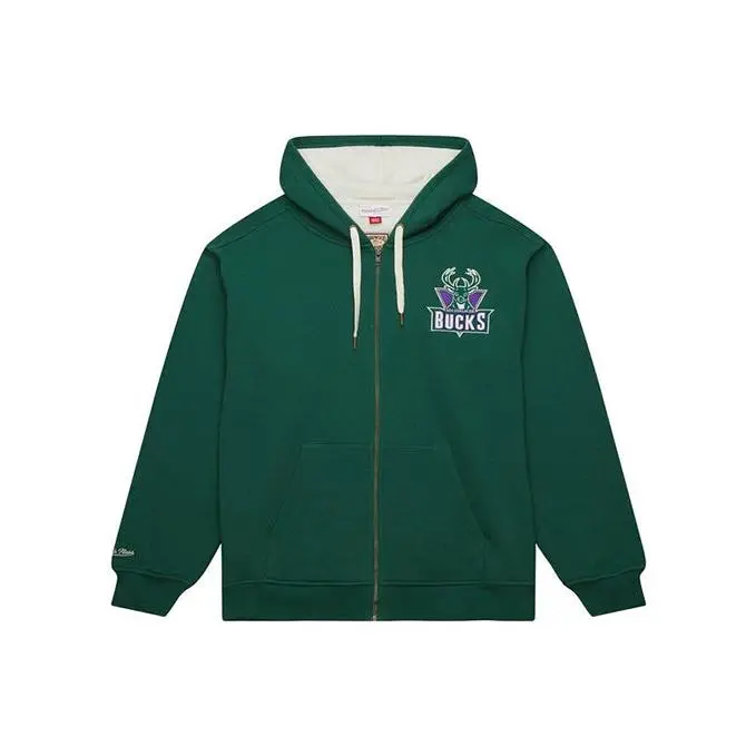 Mitchell & Ness HWC '93 Primetime Milwaukee Bucks Full-Zip Hooded Sweatshirt
