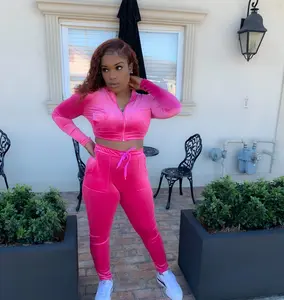Velour Hot Pink Set