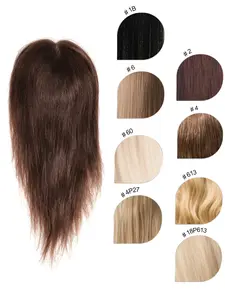 5x6 Mono Net & Hand-knotting, 4 Clips Topper for Thinning Hair, Nature Hairline Enhancement Hairpiece, Soft Texture, Christmas And Halloween Gift