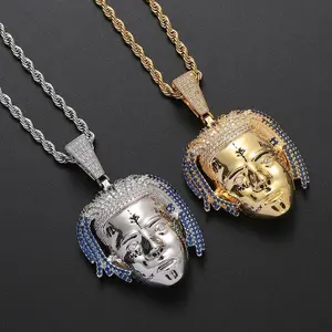 Hip Hop Singer XXXTentacion Avatar Necklace Nightclub Personality Men's Accessories Pendant