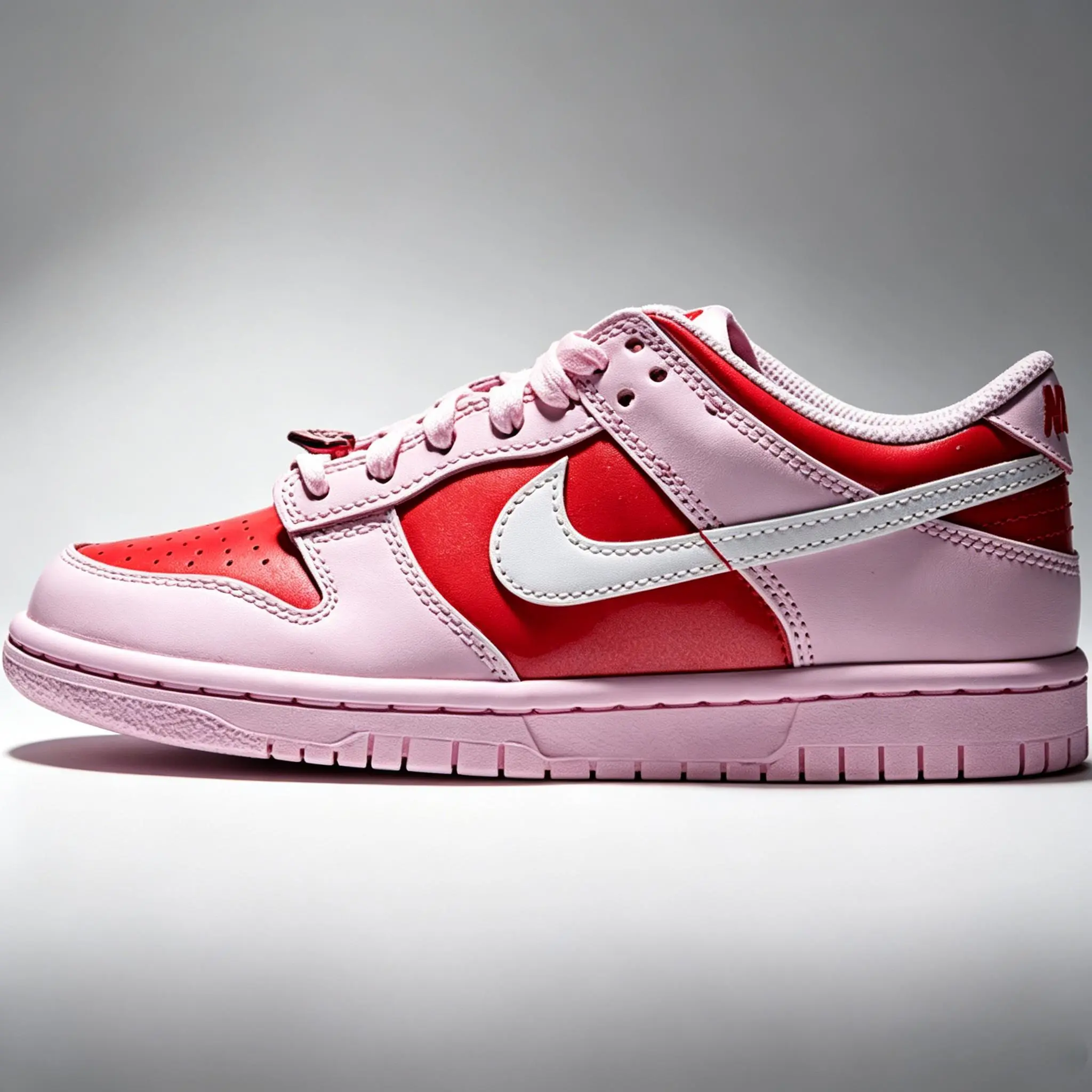 Nike Dunk Low GS Closed Sneaker, 'Pink Valentine's Day' 2026, IQ0218-663, Men's Casual Trainers for Boys and Runners, Boy, Runner