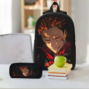 Jujutsu Kaisen Ryomen Sukuna Anime Printed School Backpack Dark Manga Fan Art Durable Lightweight Student Casual Bag Aesthetic Daily Pack Perfect Gift For Teen Boys Girls Anime Enthusiasts tiktokshopspringglowup