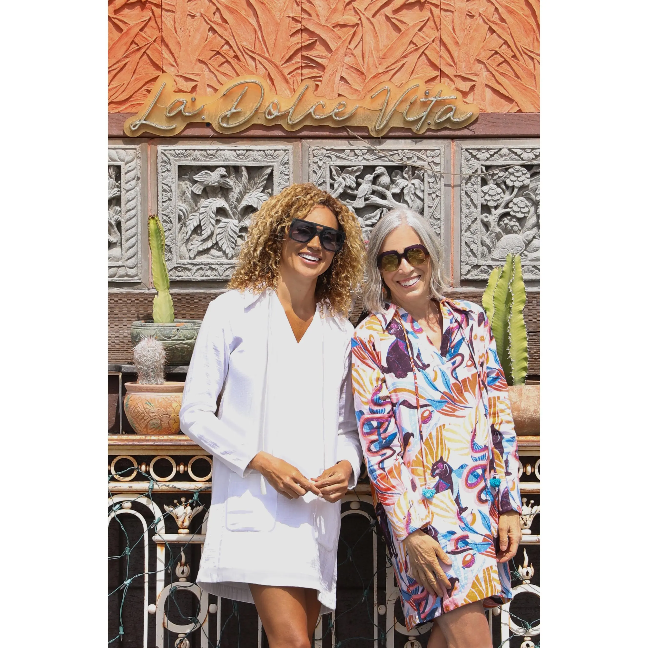 Sol Sol Ito Swiss x Tiger and the Monkey The Lena Sunglasses Acetate Frame with Steel Filigree Temples Plug-in System for Casual Outings