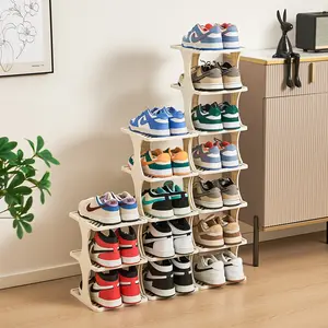 Foldable Shoe Rack, Collapsible Shoe Rack, 6/9-Tier Folding Shoe Rack, Shoe Organizer, Collapsible Shoe Storage, Shoe Tower, Corner Shoe Rack, Vertical Shoe Rack