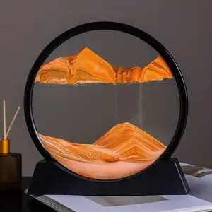 Creative Sand Art Decorative Piece, Living Room Shelf Clock, Bar Cabinet TV Stand Office Decoration, Unique Home Ornament