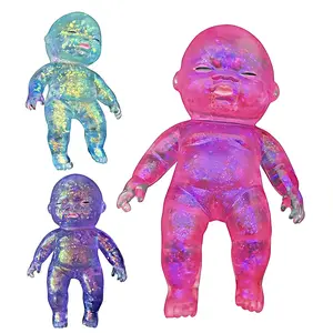 Curiosities Sugar Swaps Jumbo Baby Squishy Large Sparkly Fidget Toy for Stretching Squeezing Collecting & Stress Relief Fun Sensory Toy for Kids and Adults