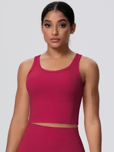 Women's Solid Sports Tank Top Casual Comfy Breathable Sleeveless Gym Tops Workout Top for Yoga Gym Fitness Running Ladies Sportswear for All Seasons