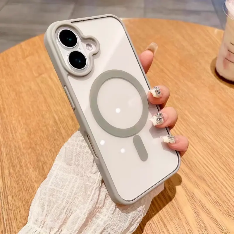 Transparent MagSafe Magnetic Phone Case Cover Compatible With iPhone 17 /Air /16 /15/14/13/12 /Plus /Pro /Pro Max / X XsMax  Samsung S25 S24 S23 S22 Plus/ULTRA/FE Matte Shockproof Protection Casing anti-fall protection,back to school,back to school haul