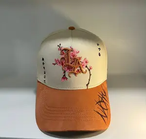 Sakura x LA Baseball Cap - Japanese Culture Inspired Design with Cherry Blossom Embroidery and LA Logo
