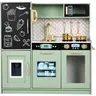 Best Choice Products Pretend Play Kitchen Wooden Toy Set for Kids w/ Telephone, Utensils, Oven, Microwave