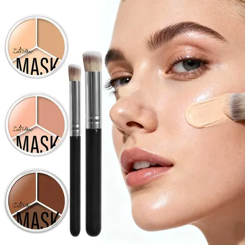 3-Color Palette Your All-in-One Concealer!  Match, Cover & Contour with EASY Flawless Foundation