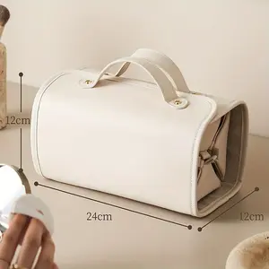 Folding cosmetic bag large capacity senior sense portable handbag travel cosmetic bag storage bag waterproof wash bag