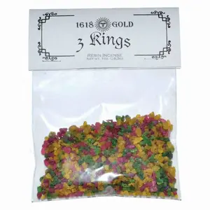 Three Kings Resin Incense 1 oz Frankincense Myrrh Benzoin