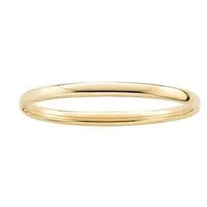 Highly Polished Bangle for Older Girls in 14K Gold Filled – Oval Bangle – Size 6.25
