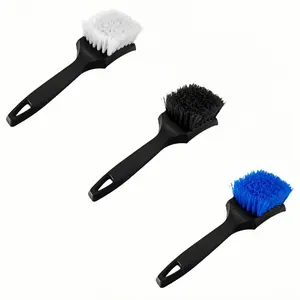 Durable Nylon Tire Brush with 1 Inch Bristles, Effective Car Wheel Cleaning Tool, Car Detailing Accessories, Essential Auto Detailing Accessory for Maintenance Care, Car Detailing Brushes, Car Detailing Tools