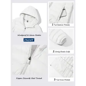 Boladeci Ladies Hooded Softshell Jacket, Nylon 100%, Waterproof, Slightly Stretch Fabric, Solid Color, Long Sleeve, Zipper Pocket, Regular Version, Suitable for Autumn/Winter, Hiking, Fishing, the Basic Leisure Style of Sports.