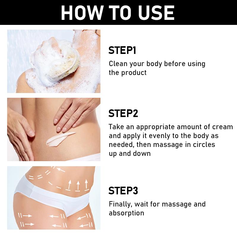 ROZINO Cream - Tightens Loose Belly Skin & Skin On Legs Arms Body & Butt - 60ml Moisturizing Formula for Defined Look