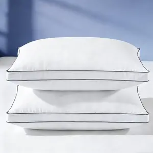 Luxury Goose  Down Pillows  Size Set of 2, 3-Chamber Bed Pillows for Deep Sleep,900+ Fill Power,400 Count  Shell,Hotel Quality Pillow for Side,  Sleepers,20" x 28"