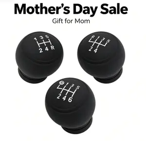 Silicone Shift Knob Cover - For 5-Speed/6-Speed Manual Transmission - Easy to Install, Durable Soft Car Interior Accessory for Cars, Trucks and SUVs, Vehicle Upgrade, Fashion Design, Wear-Resistant Material, Trucker's Choice