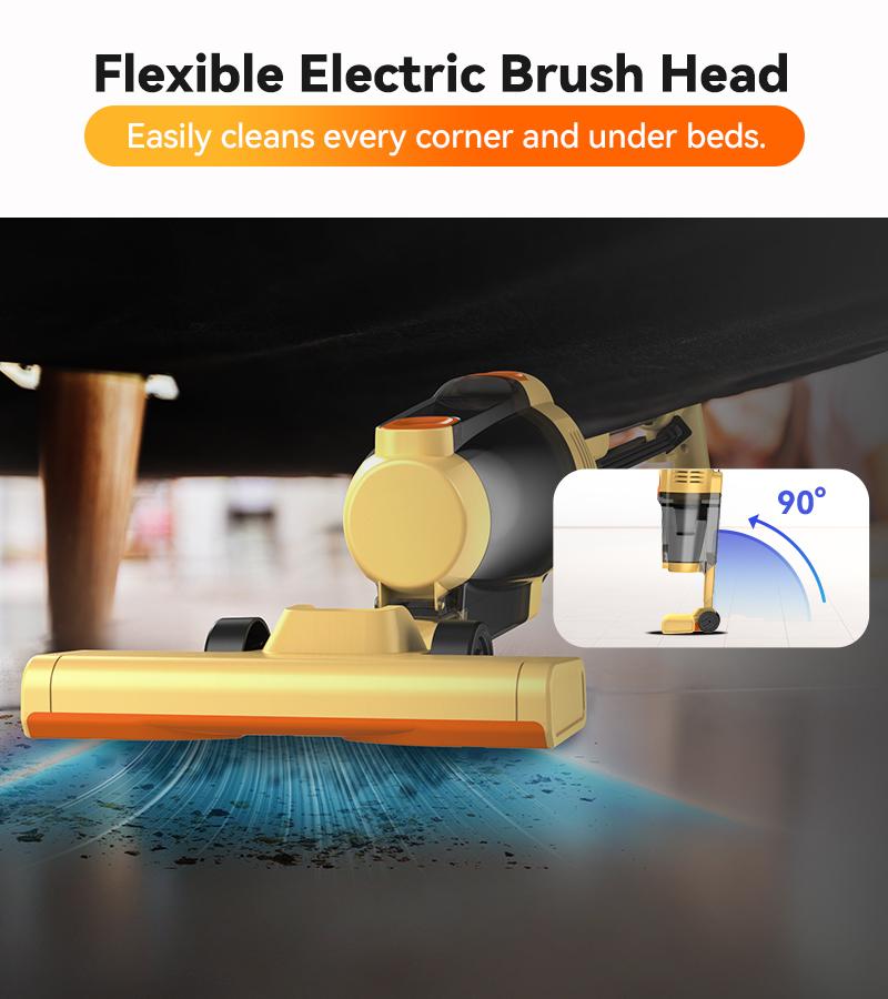 INSE R6X Corded Stick Vacuum, 15KPa Suction with 600W Motor, Ultra-Lightweight Bagless Upright Vacuum with Handheld for Home Hard Floor Carpet Pet Hair Car Cleaning home cleaning tools home appliances Yellow INSE R6X Corded Stick Vacuum, 15KPa Suction with 600W Motor, Ultra-Lightweight Bagless Upright Vacuum with Handheld for Home Hard Floor Carpet Pet Hair Car Cleaning home cleaning tools home appliances Yellow