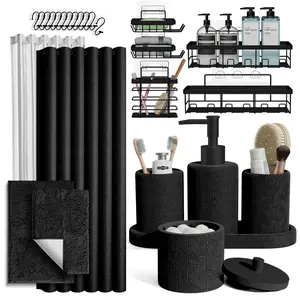 Hearth & Harbor Polyresin Bathroom Accessories Set