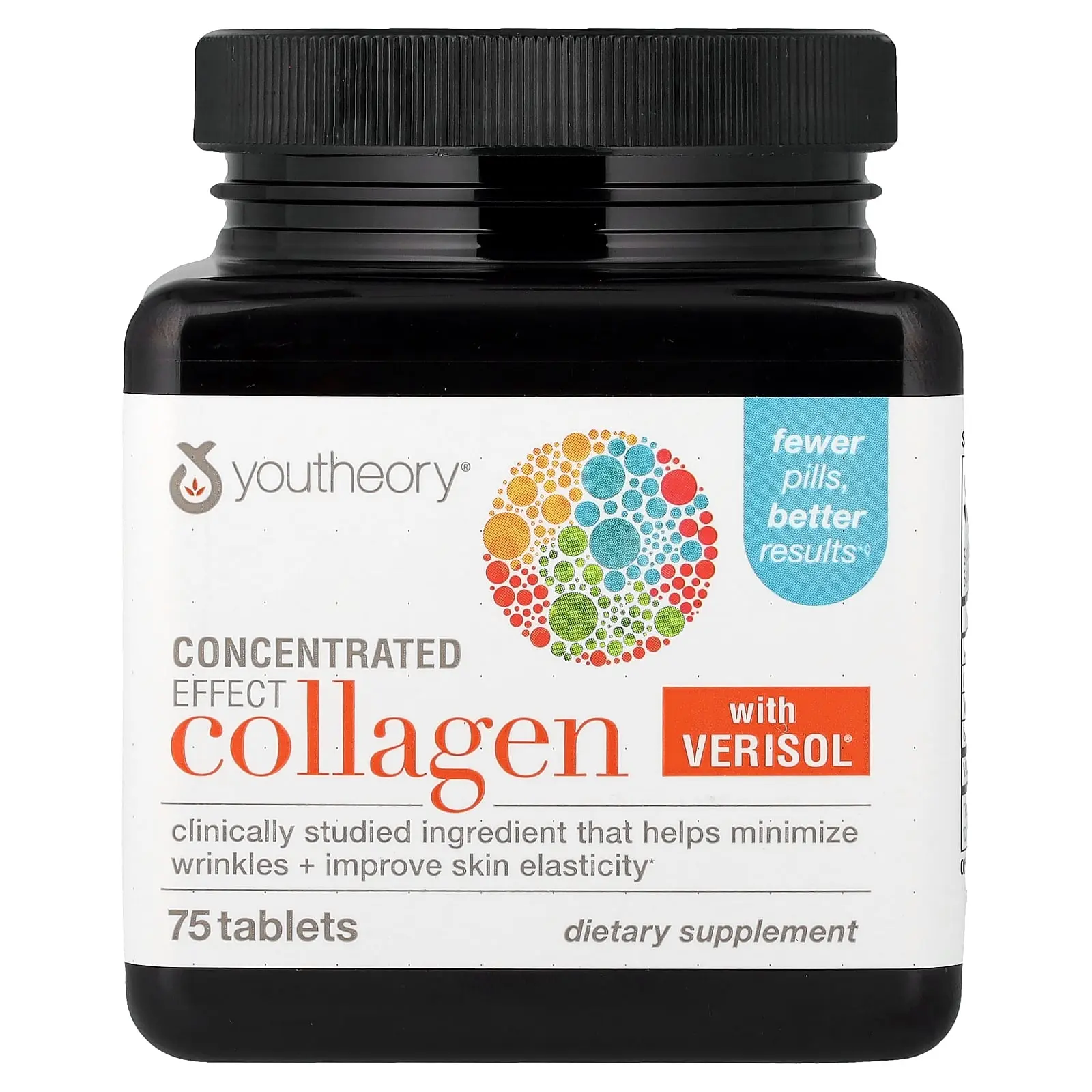 Youtheory Concentrated Effect Collagen with Verisol®, 75 Tablets