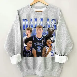 Dallas Basketball Vintage Sweatshirt, Cooper Flagg Kon Knueppel Shirt, Game Day Retro 90s Shirt