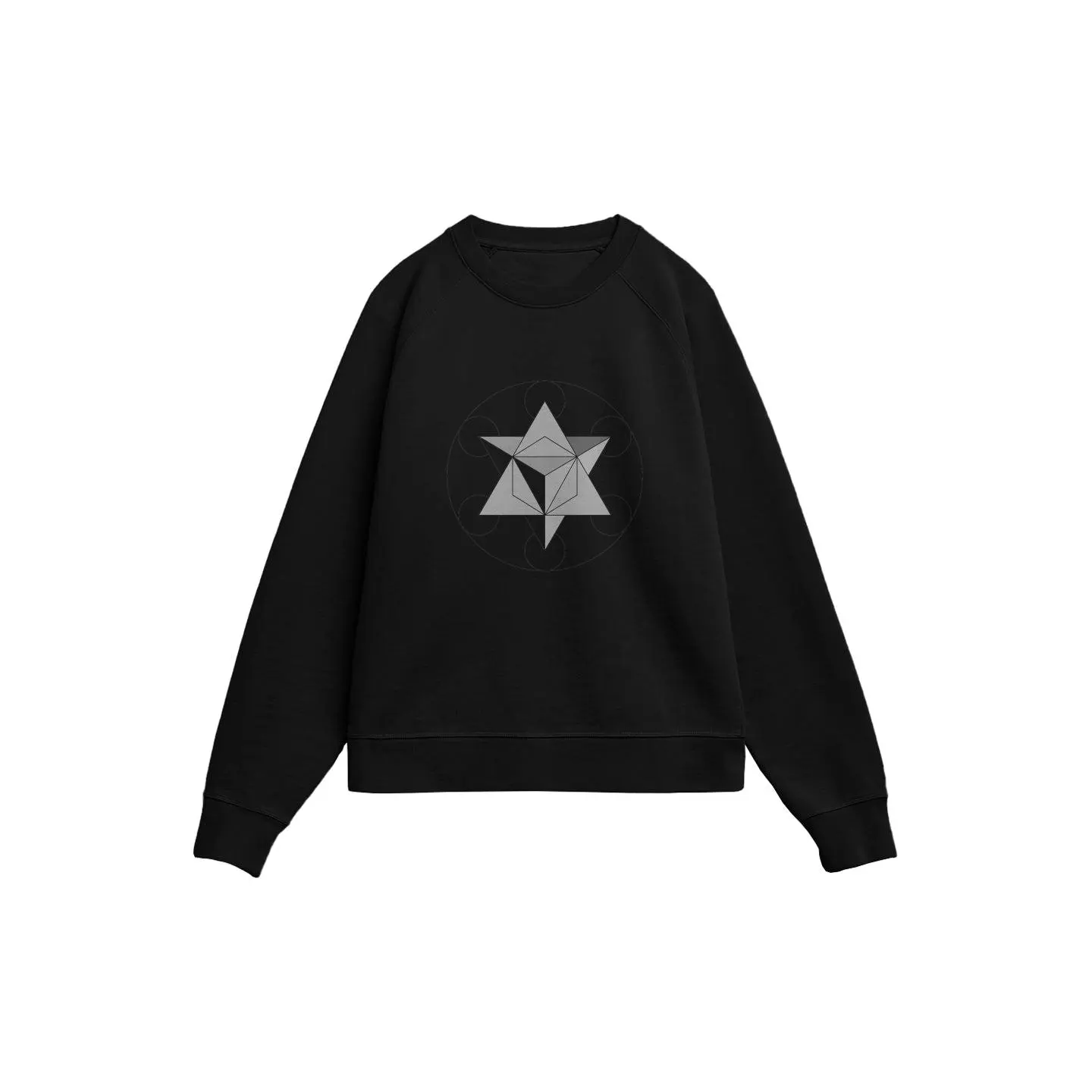 Oversized Round Neck Pullover Sweatshirt, GOTS Certified Unisex Tops in 500gsm Ultra-Heavyweight French Terry Organic Cotton Clothes, Menswear, Casual, Unisex Fit