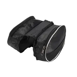 Bike Frame Bag Bike Pannier Bag Waterproof Bike Rack Bag, Bicycle Front Frame Bag for Road Bike Mountain Bike Black, 1pc