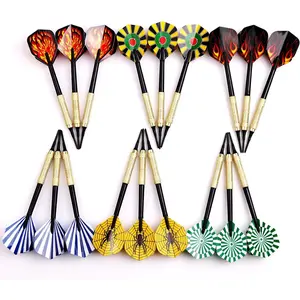Soft Tip Darts for Electronic Dartboard Plastic Point Dart with Standard Dart Flights 18 Darts