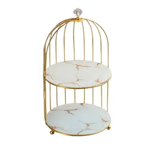 Vintage Bird Cage Design Cosmetic Storage Rack, Multi-functional Storage Rack, Layered Storage Box for Bathroom Dressing Table, Organiser, Makeup Organizer Box, Beauty Organizer