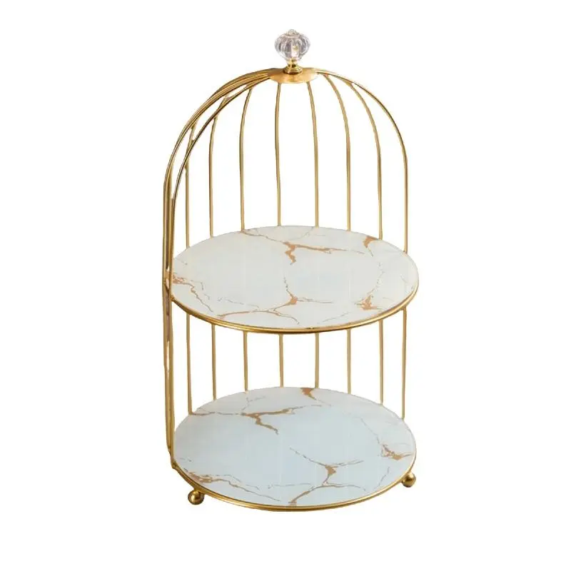 Vintage Bird Cage Design Cosmetic Storage Rack, Multi-functional Storage Rack, Layered Storage Box for Bathroom Dressing Table, Organiser, Makeup Organizer Box, Beauty Organizer