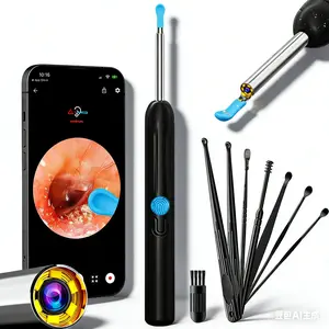 1296P HD Visual Ear Cleaner with Camera | Ear Wax Removal Tool Kit Compatible with iPhone & Android | Safe Ear Cleaning Endoscope with LED Light | Painless Ear Pick for Adults Kids | Perfect Spring Gift for Family Friends