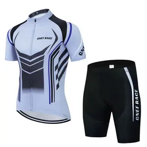 Summer outdoor sunscreen, moisture-absorbing, quick-drying bicycle cycling suit, short sleeve shorts, top set