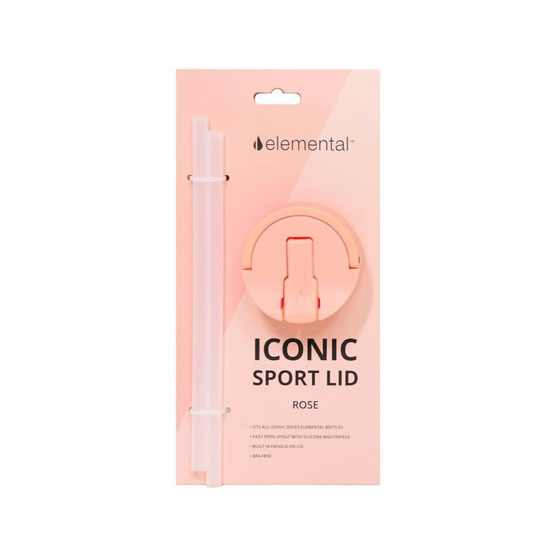 Elemental Iconic Sport Lid & Straw Pack - Rose Pink