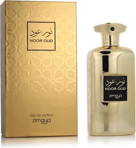 Zimaya Noor Oud Alcohol-Based EDP Spray - 100ml (3.4 fl oz) Aromatic Woody, Floral Oriental Fragrance Unisex Scent with Amber Oud Gold, Single Item, Luxurious Men's Fragrance