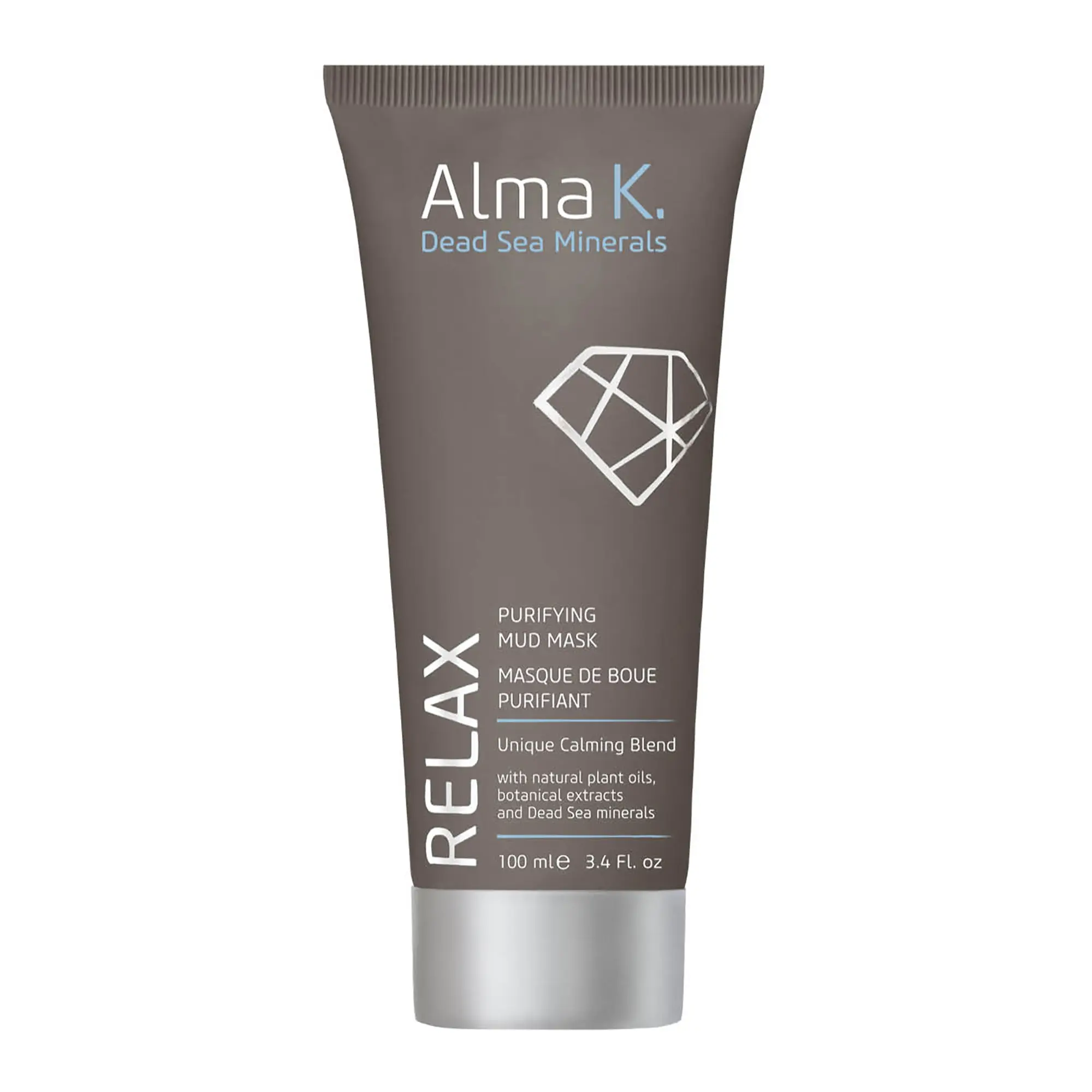 Alma K Purifying Mud Mask - Dead Sea Mud Mask for Face Hydration - Face Mask for Women - Organic Mud Mask - Natural Skin Care Products - 3.4 oz
