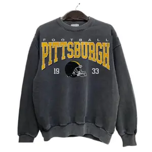 [Sale off up to 50%] Pittsburgh Football Sweatshirt, Vintage Unisex Pittsburgh Crewneck, Gift for Football Enthusiasts, Graphic Streetwear shirt