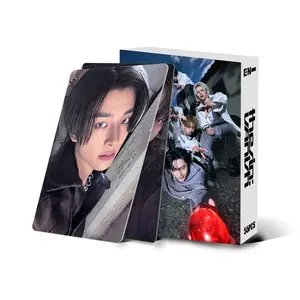 55 Pcs K-pop Boy Group EN 7th Mini Album THE SIN: VANISH Themed Lomo Collection Cards