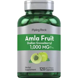 Piping Rock Amla Fruit Extract Capsules 1000mg | 120 Count | Herbal Supplement | Non-GMO, Gluten Free