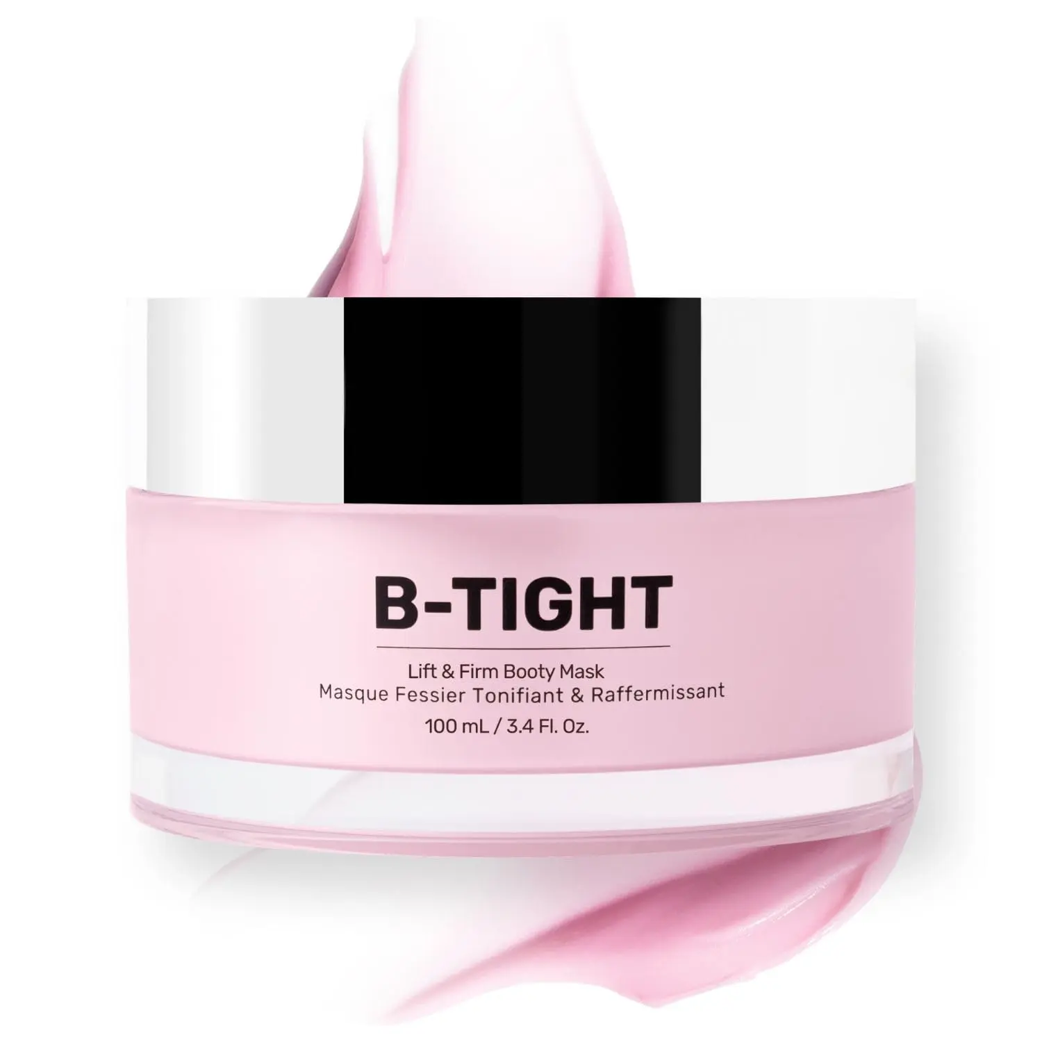 MAËLYS B-TIGHT Lift & Firm Booty Mask, Warming Body Cream with Brazilian Peppertree, Caffeine and Hyaluronic Acid for Booty and Thigh Care, 3.4 fl oz / 100 mL