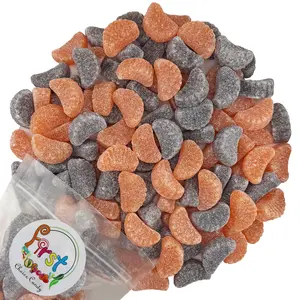 FirstChoiceCandy Halloween mix Fruit Slices Jelly Wedges Candy, Gummy and Sugar Flavored Jelly Candy, Fruit Slices Candy, Delicious Fruit Slices for Occasions