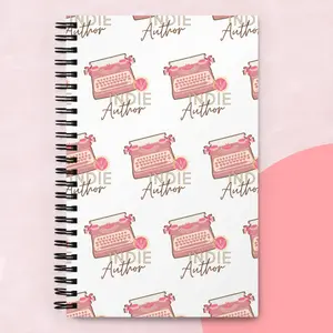 WBP Indie Author Pink Spiral notebook