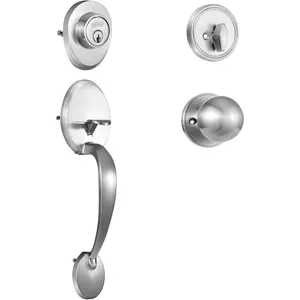 VEVOR Front Door Handle and Deadbolt Set, Front Door Lock Set with Interior Knob, Adjustable Hole Spacing Single Cylinder Handleset, for Right and Left Handed Entrance, Brushed Oil Rubbed BronzeVEVOR Super Brand Day