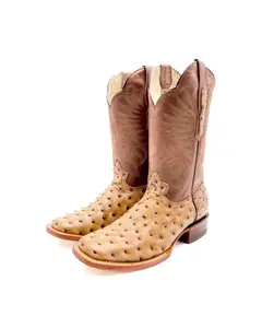 Cowboy Boot Ranch Ostrich Orix Print Cowboy Boot Ranch Ostrich Orix Print