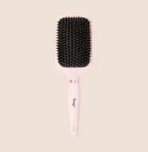 L'ANGE HAIR - Detangling Hairbrush - Nylon & Boar Bristles Wide Head Paddle Brush for Thick Hair, Wet or Dry Use, Reduces Snagging & Breakage, Tames Flyaways & Frizz, Boosts Softness & Shine