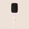 L'ANGE HAIR Square Detangler Paddlebrush - Hybrid Boar-Nylon Bristle Gentle Anti-Snagging Brush, Non-Slip Grip, Wet/Dry Use, All Hair Lengths, Less Scalp Tug, Ideal for Blowouts & Smooth Styling, Anti Snagging Hairbrush